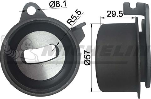 MICHELIN EngineParts SMAMP16305 - Spriegotājrullītis, Gāzu sadales mehānisma piedziņas siksna autospares.lv