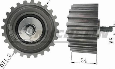 MICHELIN EngineParts SMAMP18002 - Deflection / Guide Pulley, timing belt www.autospares.lv