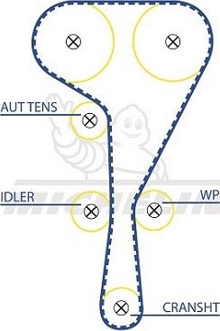 MICHELIN EngineParts SMATB0091 - Zobsiksna autospares.lv