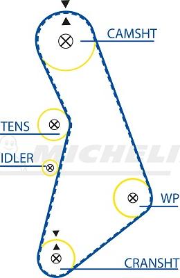 MICHELIN EngineParts SMATB0049 - Zobsiksna www.autospares.lv