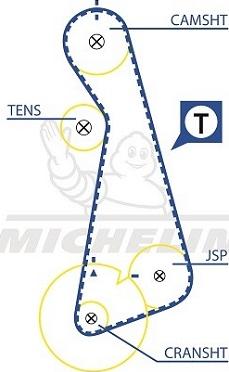 MICHELIN EngineParts SMATB0044 - Zobsiksna autospares.lv