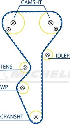 MICHELIN EngineParts SMATB0041 - Zobsiksna www.autospares.lv