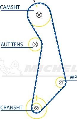 MICHELIN EngineParts SMATB0042 - Zobsiksna autospares.lv