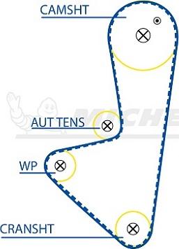 MICHELIN EngineParts SMATB0066 - Zobsiksna www.autospares.lv