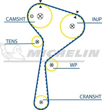 MICHELIN EngineParts SMATB0080 - Zobsiksna autospares.lv