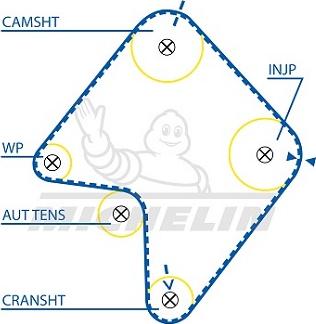 MICHELIN EngineParts SMATB0149 - Zobsiksna www.autospares.lv