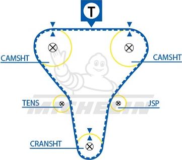 MICHELIN EngineParts SMATB0181 - Zobsiksna www.autospares.lv