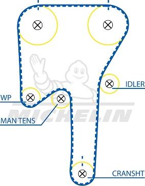 MICHELIN EngineParts SMATB0364 - Zobsiksna www.autospares.lv