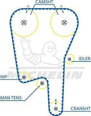 MICHELIN EngineParts SMATB0380 - Zobsiksna www.autospares.lv