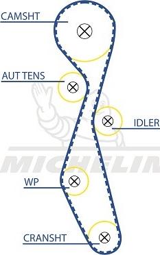 MICHELIN EngineParts SMATB0256 - Zobsiksna www.autospares.lv