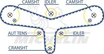 MICHELIN EngineParts SMATB0257 - Zobsiksna autospares.lv