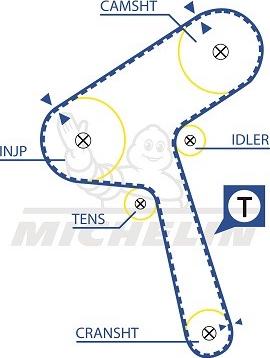 MICHELIN EngineParts SMATB0239 - Zobsiksna autospares.lv