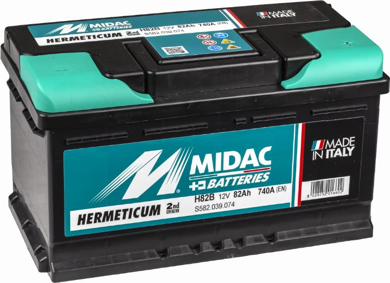 MIDAC H82B - Starter Battery www.autospares.lv