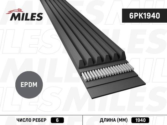 Miles 6PK1940 - Ķīļrievu siksna www.autospares.lv