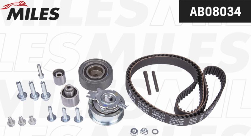 Miles AB08034 - Zobsiksnas komplekts www.autospares.lv