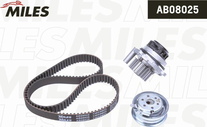 Miles AB08025 - Water Pump & Timing Belt Set www.autospares.lv