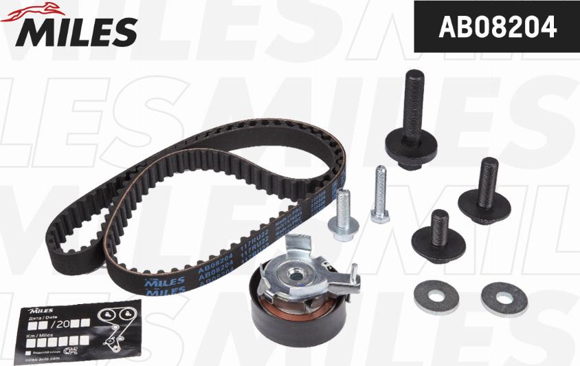 Miles AB08204 - Timing Belt Set www.autospares.lv