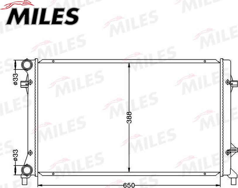 Miles ACRB017 - Radiators, Motora dzesēšanas sistēma www.autospares.lv