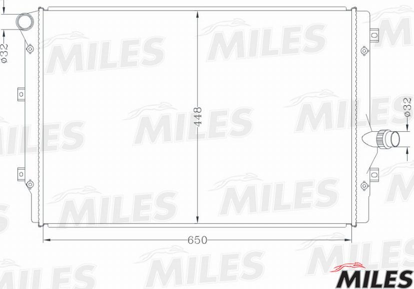 Miles ACRB124 - Radiators, Motora dzesēšanas sistēma www.autospares.lv