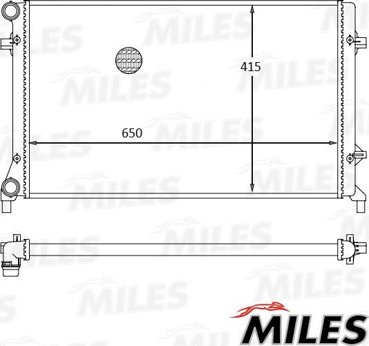 Miles ACRM088 - Radiators, Motora dzesēšanas sistēma www.autospares.lv