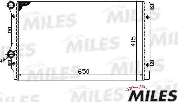 Miles ACRM071 - Radiators, Motora dzesēšanas sistēma www.autospares.lv