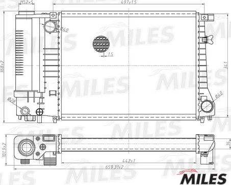 Miles ACRM126 - Radiators, Motora dzesēšanas sistēma www.autospares.lv