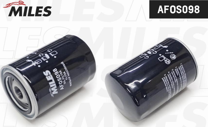 Miles AFOS098 - Oil Filter www.autospares.lv