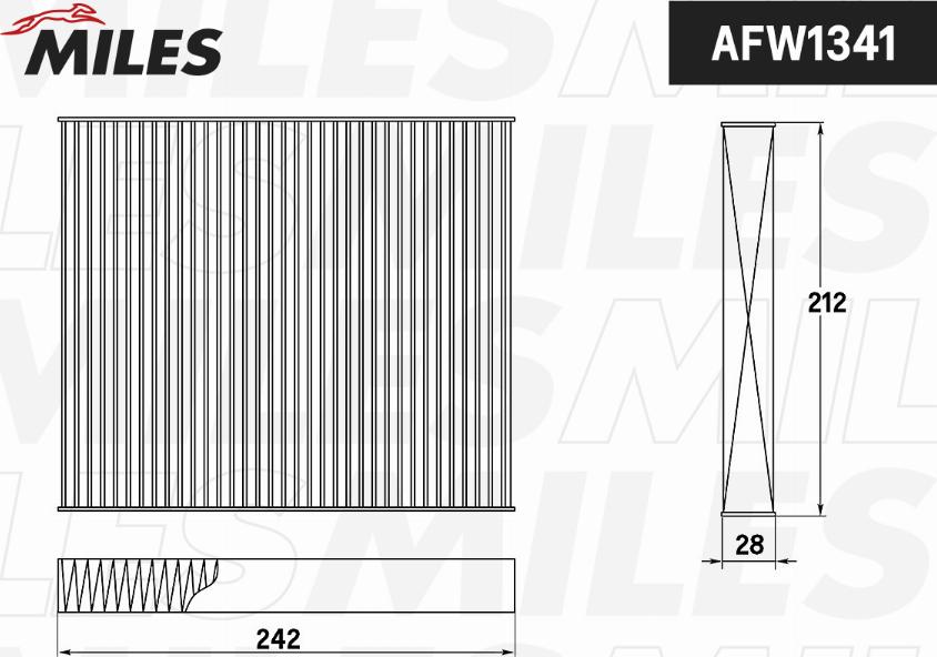 Miles AFW1341 - Filtrs, Salona telpas gaiss www.autospares.lv