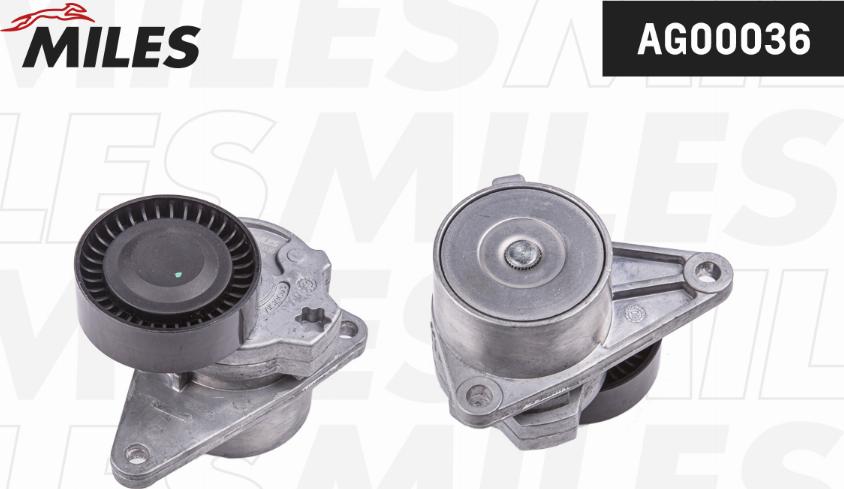 Miles AG00036 - Натяжитель, поликлиновый ремень www.autospares.lv