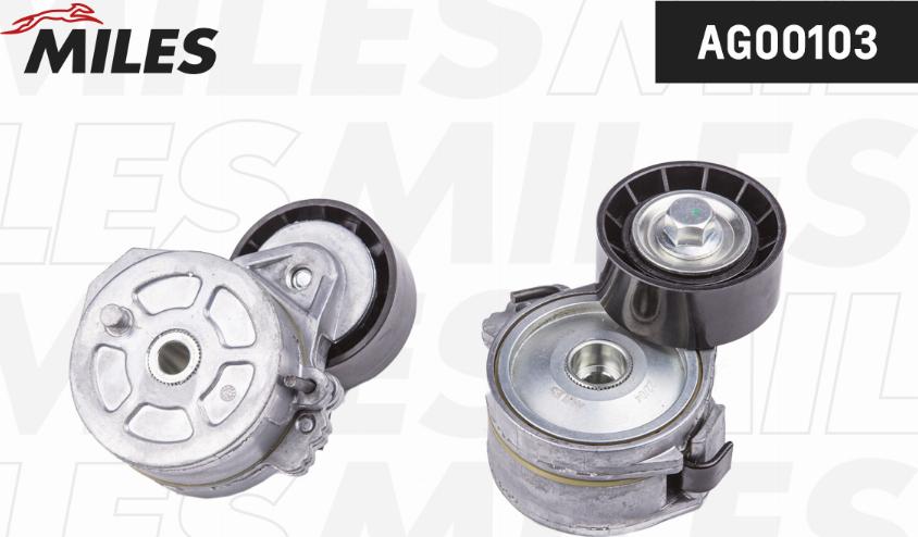 Miles AG00103 - Натяжитель, поликлиновый ремень www.autospares.lv