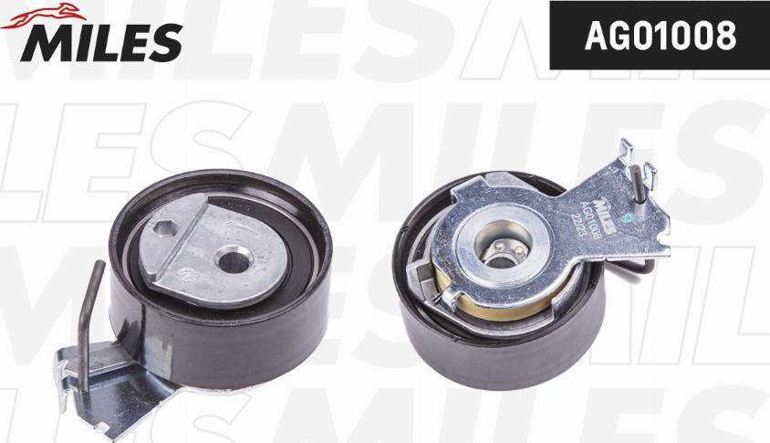 Miles AG01008 - Spriegotājrullītis, Gāzu sadales mehānisma piedziņas siksna www.autospares.lv