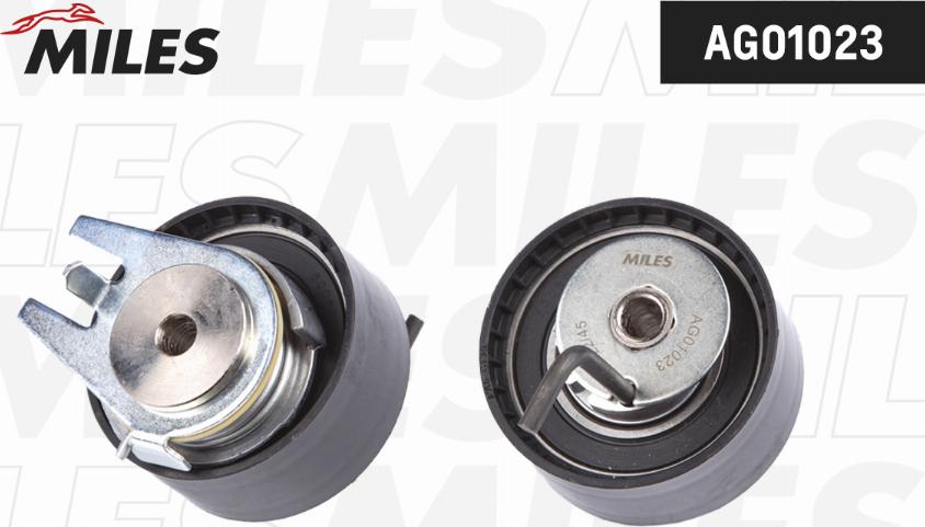 Miles AG01023 - Spriegotājrullītis, Gāzu sadales mehānisma piedziņas siksna www.autospares.lv