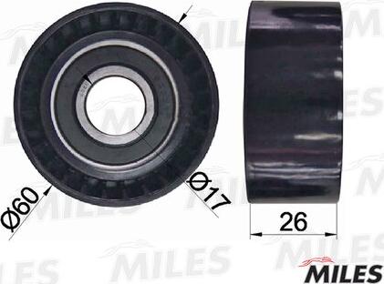 Miles AG03015 - Натяжитель, поликлиновый ремень www.autospares.lv