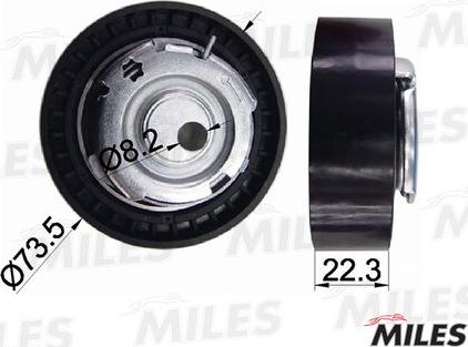 Miles AG02005 - Spriegotājrullītis, Gāzu sadales mehānisma piedziņas siksna www.autospares.lv