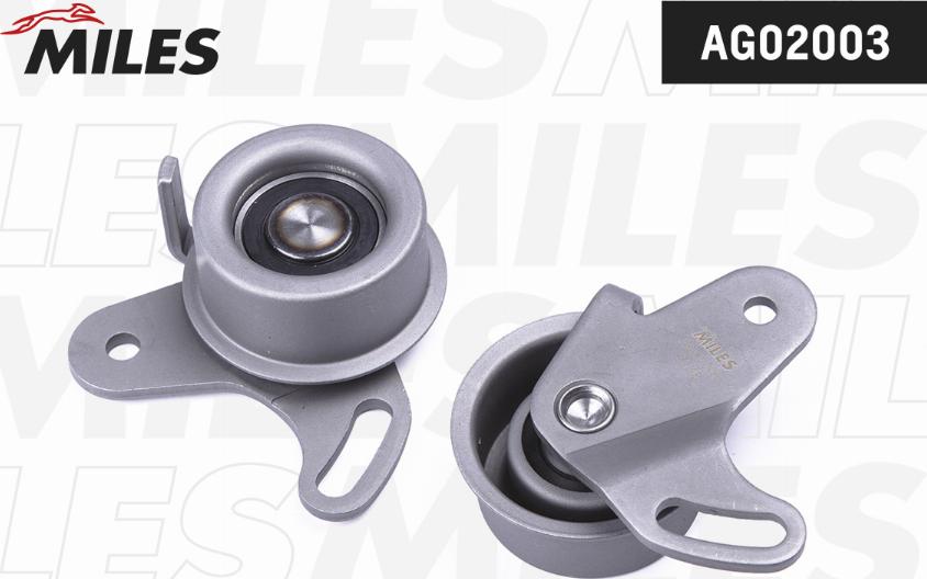 Miles AG02003 - Spriegotājrullītis, Gāzu sadales mehānisma piedziņas siksna www.autospares.lv