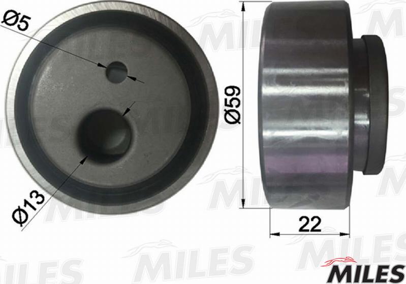 Miles AG02039 - Tensioner Pulley, timing belt www.autospares.lv