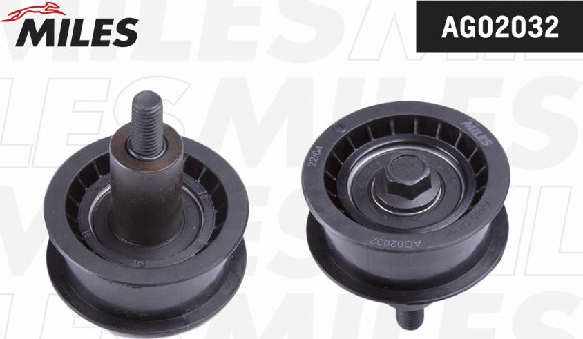 Miles AG02032 - Направляющий ролик, зубчатый ремень ГРМ www.autospares.lv