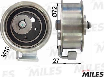 Miles AG02071 - Натяжной ролик, зубчатый ремень ГРМ www.autospares.lv