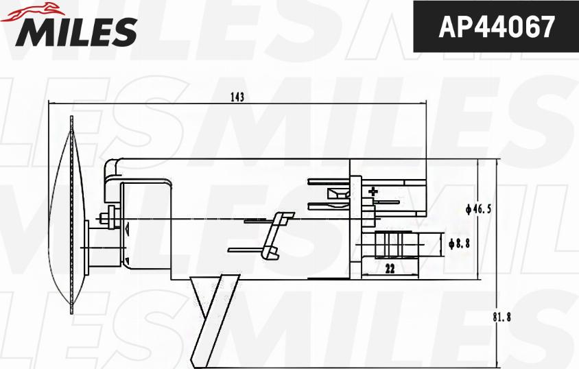 Miles AP44067 - Топливный насос www.autospares.lv