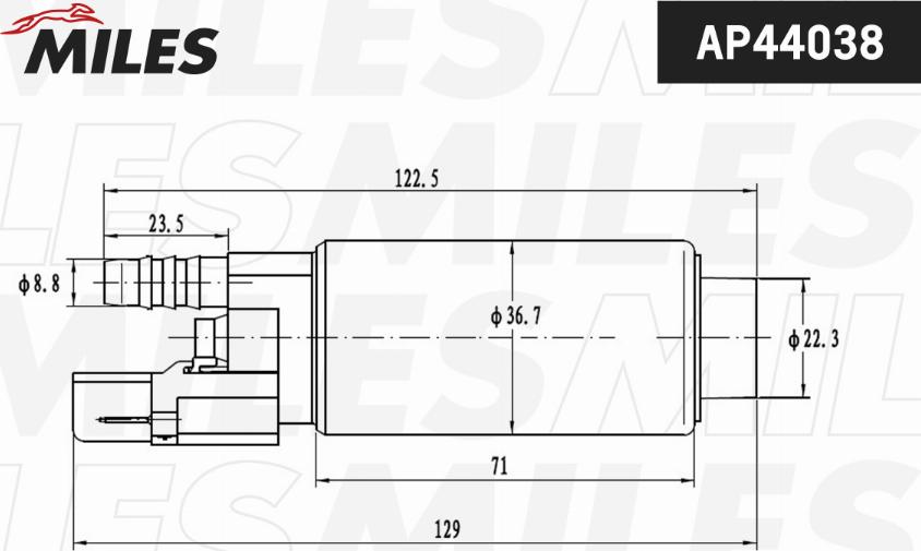 Miles AP44038 - Degvielas sūknis www.autospares.lv