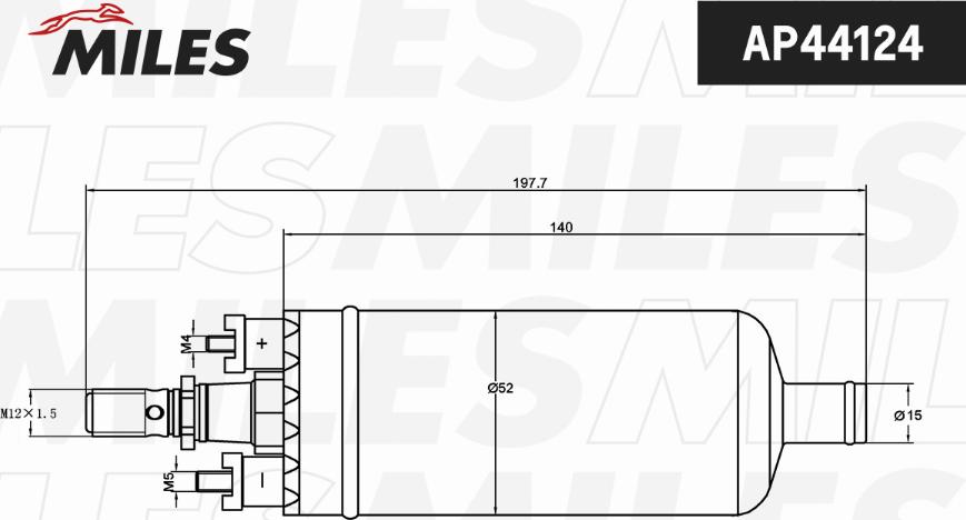 Miles AP44124 - Топливный насос www.autospares.lv