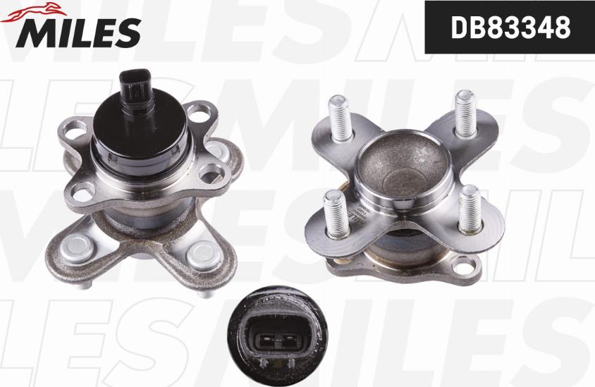 Miles DB83348 - Riteņa rumbas gultņa komplekts autospares.lv