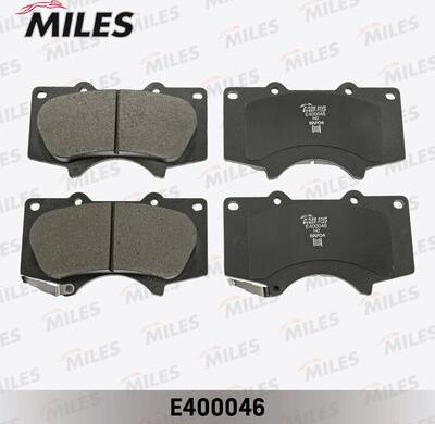 Miles E400046 - Bremžu uzliku kompl., Disku bremzes www.autospares.lv