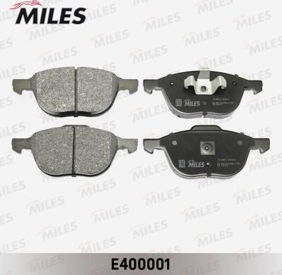 Miles E400001 - Bremžu uzliku kompl., Disku bremzes www.autospares.lv