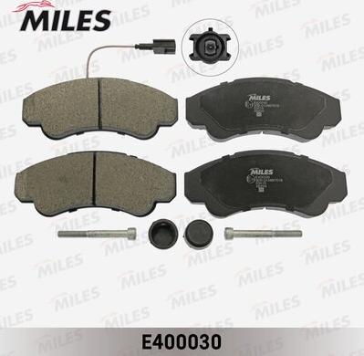 Miles E400030 - Тормозные колодки, дисковые, комплект www.autospares.lv