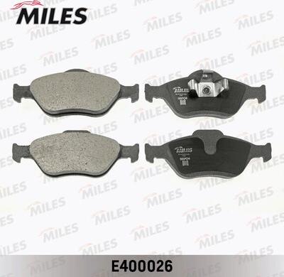 Miles E400026 - Тормозные колодки, дисковые, комплект www.autospares.lv