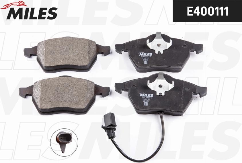 Miles E400111 - Brake Pad Set, disc brake www.autospares.lv