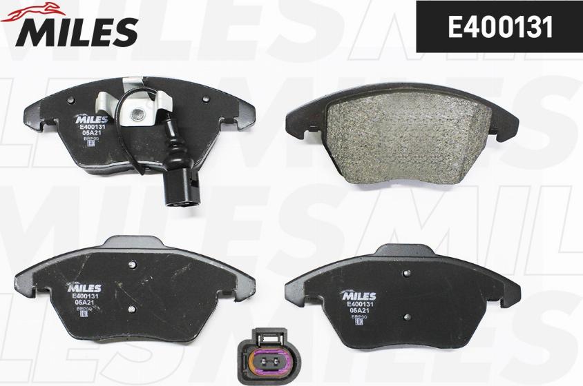 Miles E400131 - Brake Pad Set, disc brake www.autospares.lv