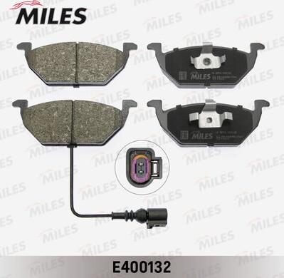 Miles E400132 - Тормозные колодки, дисковые, комплект www.autospares.lv