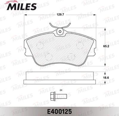 Miles E400125 - Bremžu uzliku kompl., Disku bremzes autospares.lv